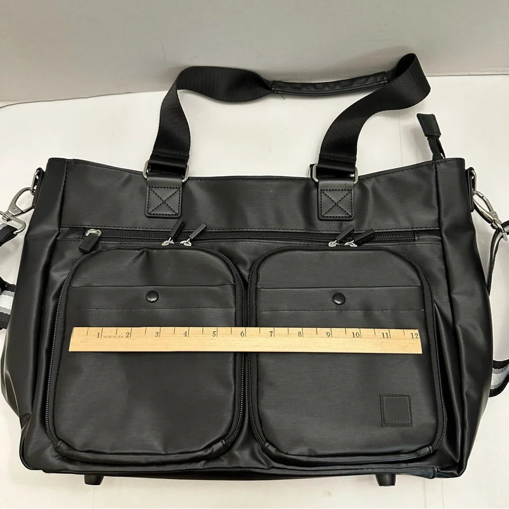 IHKWIP Cargo Catchall Tote – Black with Two Crossbody Straps